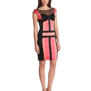 Jax Black and Pink Mini Dress